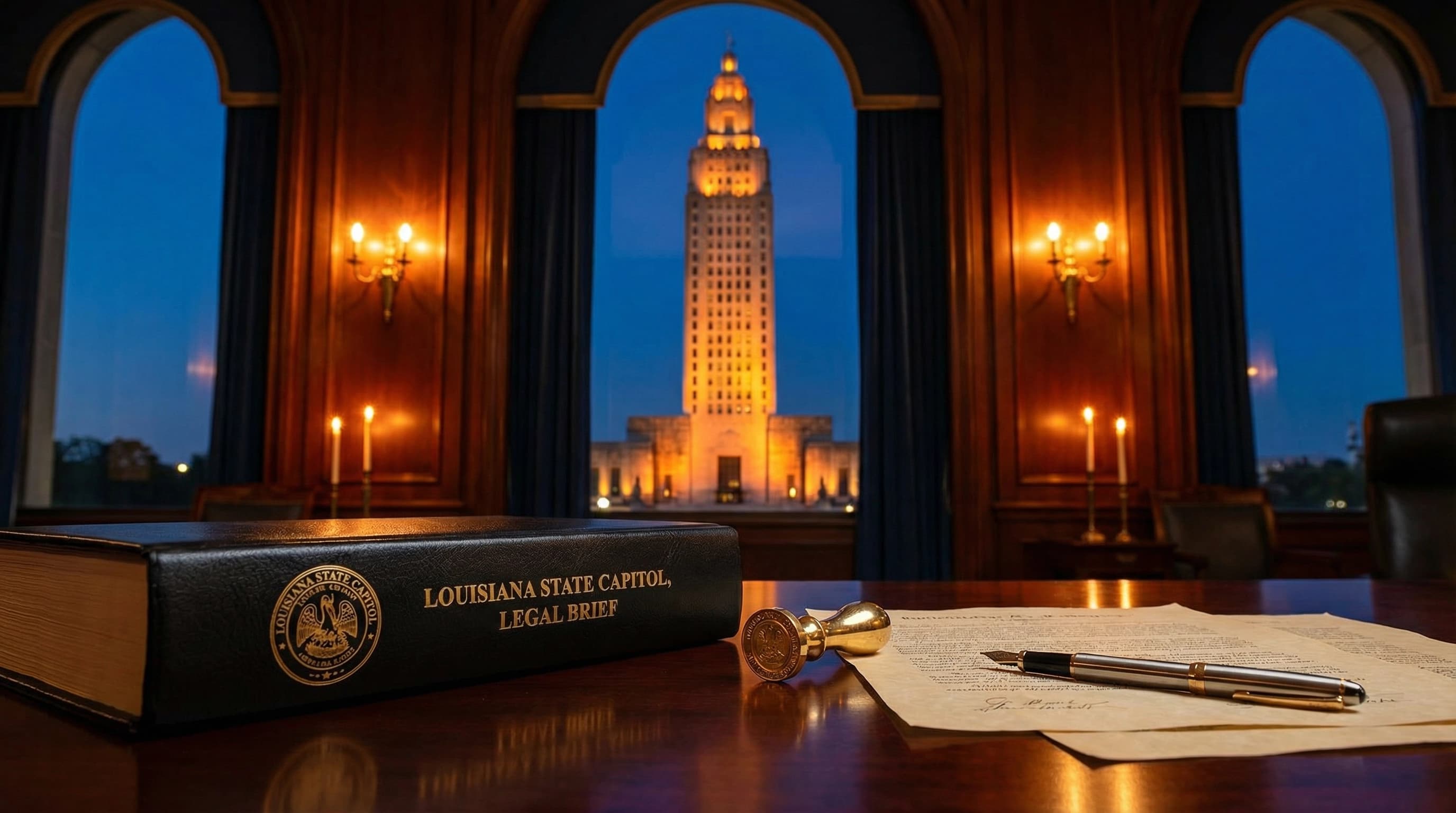 Government affairs meeting with Capitol view